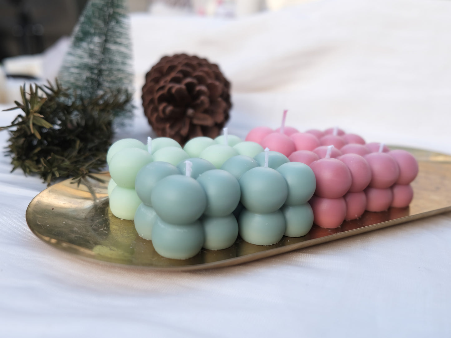Bubble Cube Candle