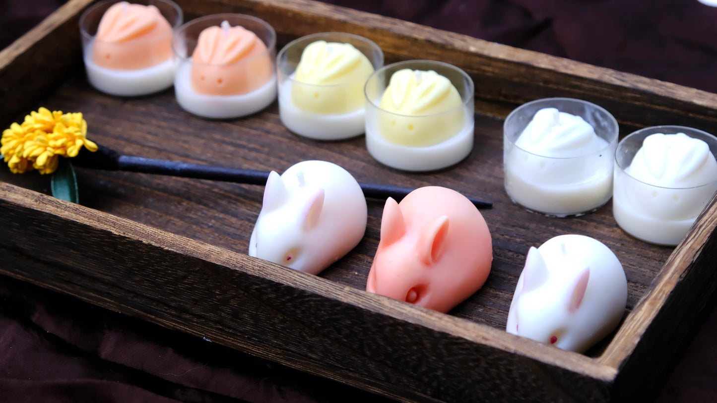 Bunny tealight candle