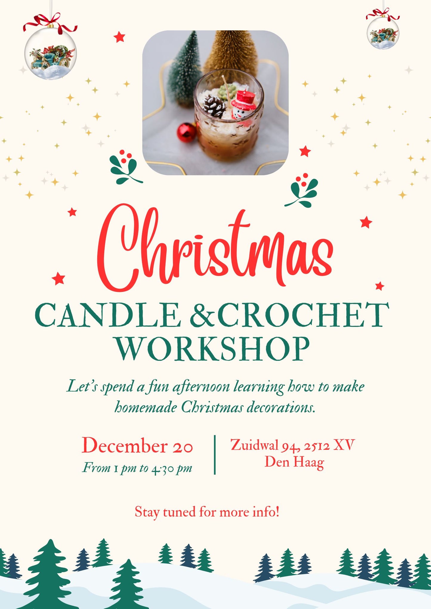 Christmas Candle & Crochet Workshop