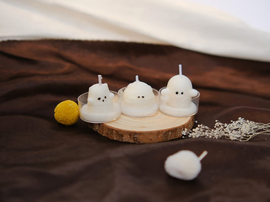 Litthle ghost tealight candles