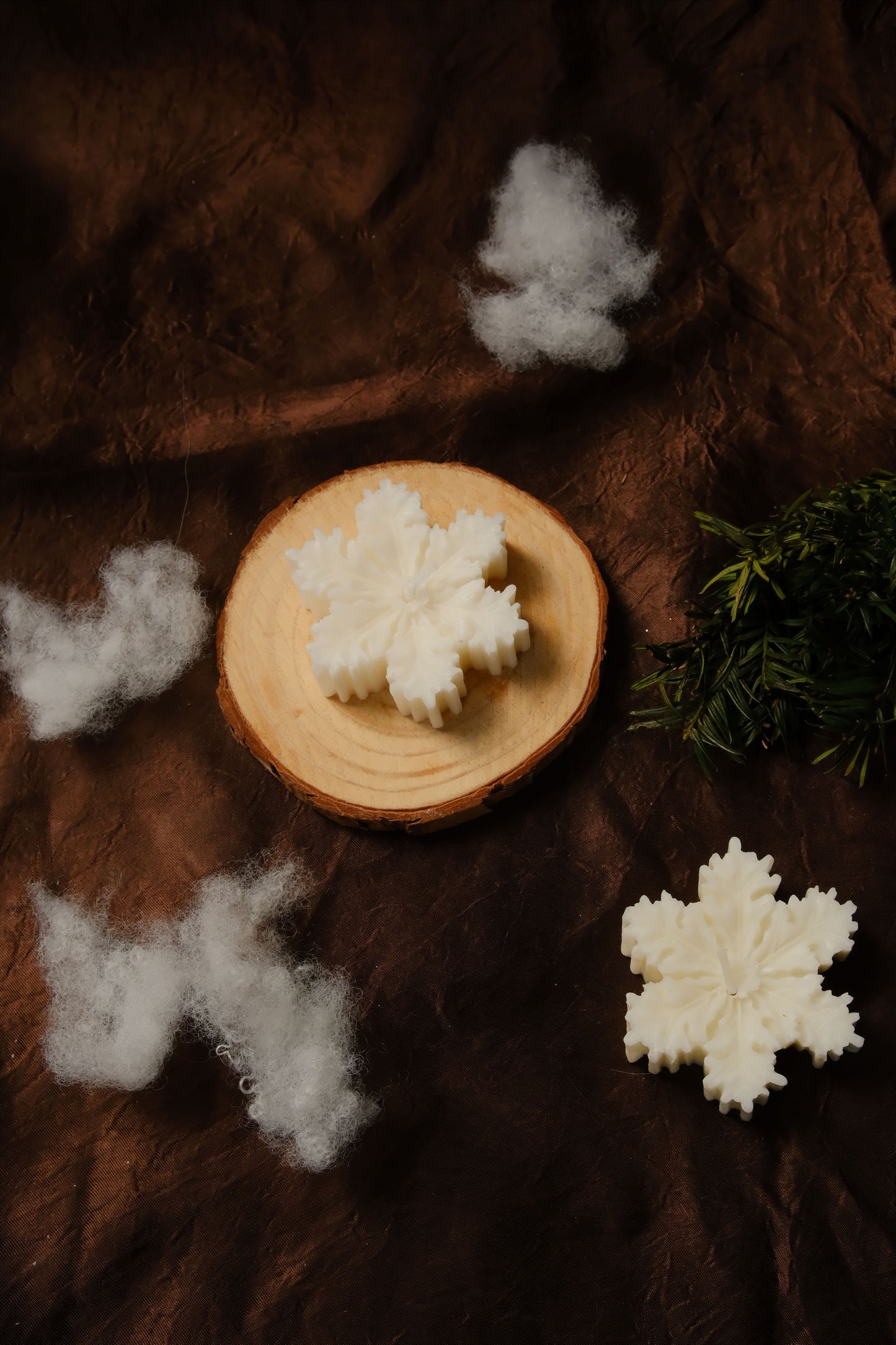 Snowflake Christmas Candle