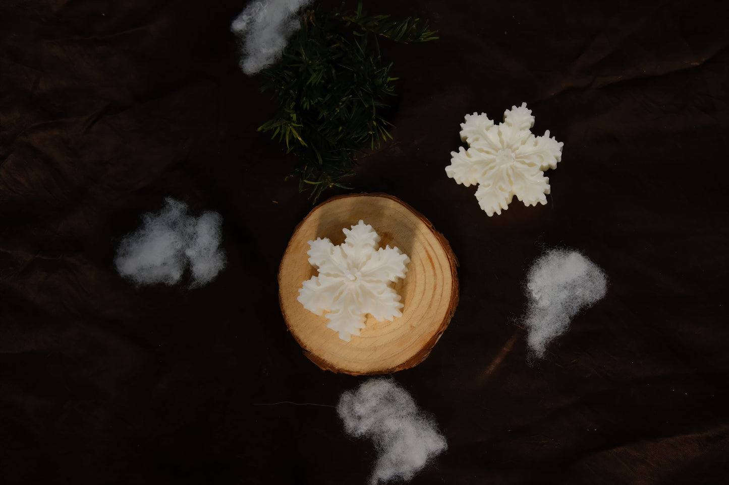 Snowflake Christmas Candle