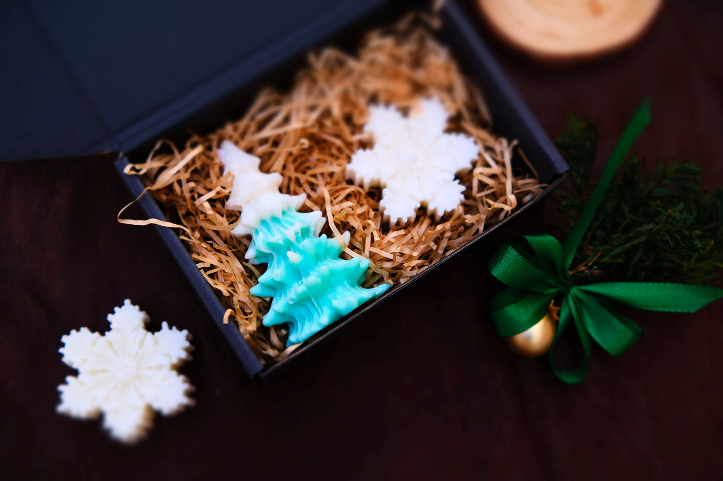 Snowflake Christmas Candle