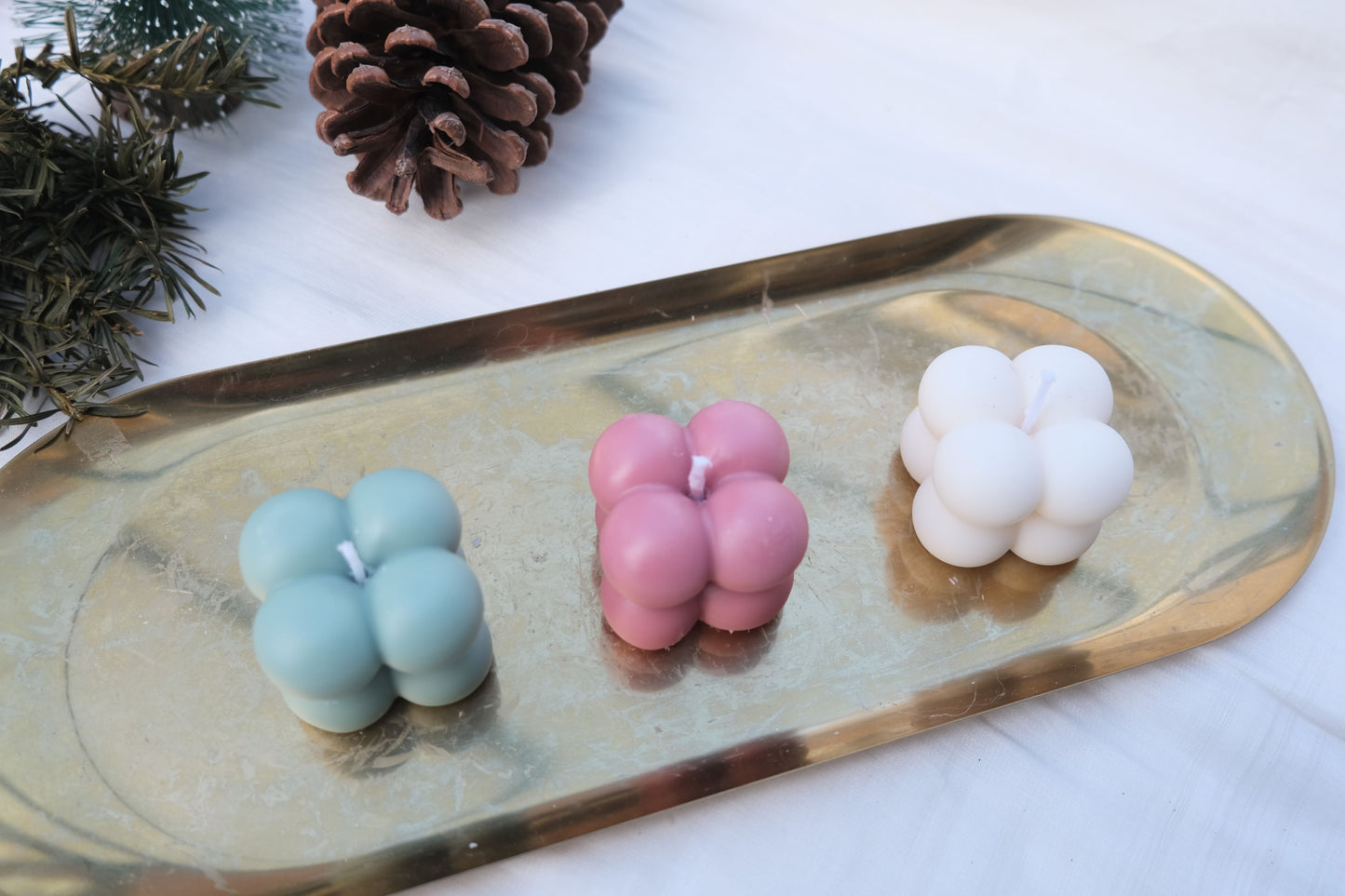 Bubble Cube Candle