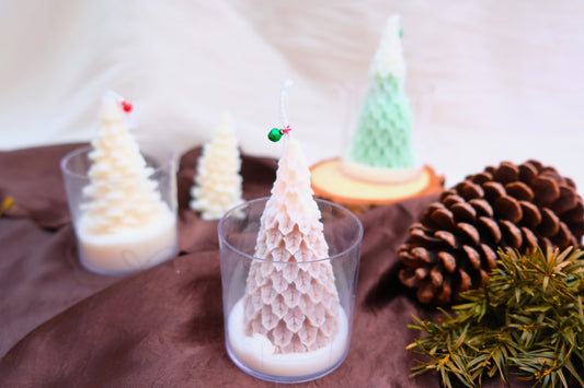 Christmas Tree Candle in Pot