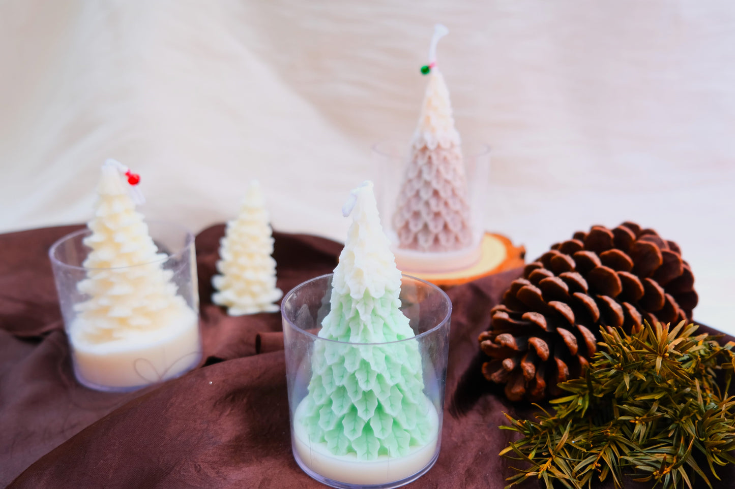 Christmas Tree Candle in Pot