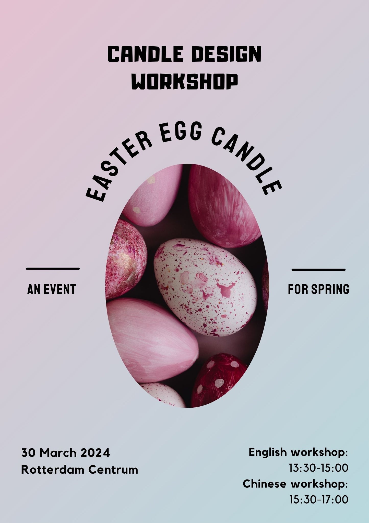 Easter Candle Workshop |  13:30 - 15:00 (in English)