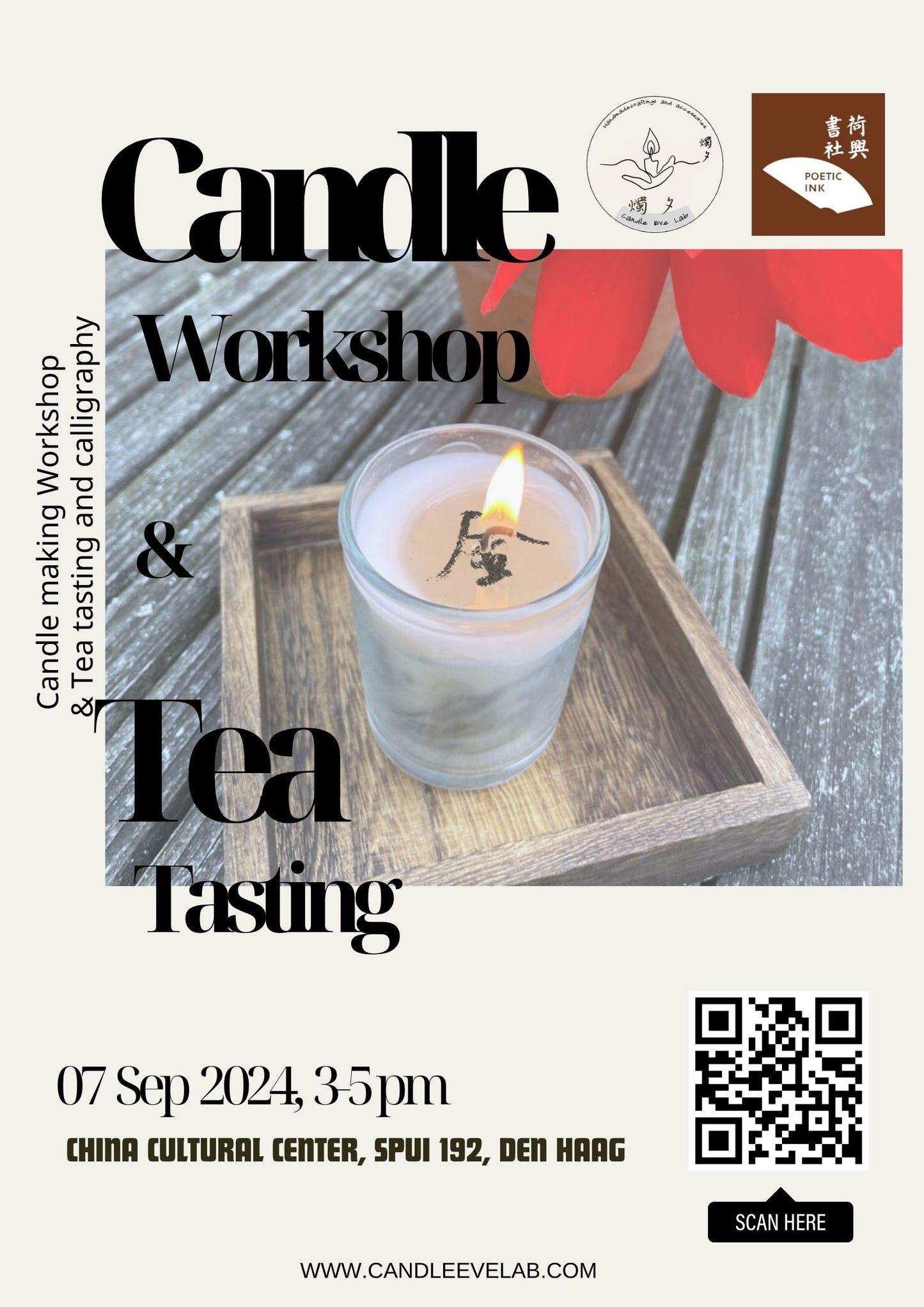 Calligraphy Candle Workshop & Tea tasting |  15:00 - 17:00 Den Haag